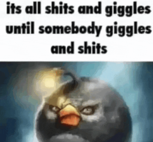 a picture of an angry bird with a bomb on its head .