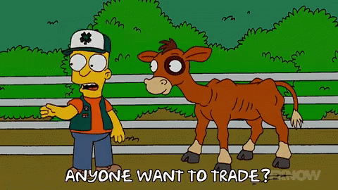 Trade Bart GIF - Trade Bart The Simpsons GIFs