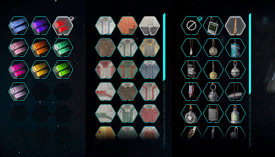 a screenshot of a video game with a few items