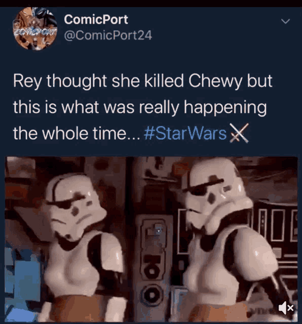 a screenshot of a tweet by comicport
