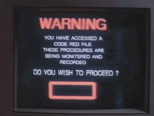 Warning You Hace Accessed A Code Red File GIF - Warning You Hace Accessed A Code Red File GIFs