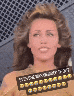 Miley Cyrus Even She Was Weirded Out GIF - Miley Cyrus Even She Was Weirded Out What The Hell GIFs