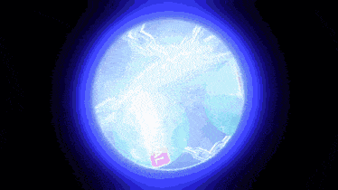 a glowing blue circle with the word global written on it