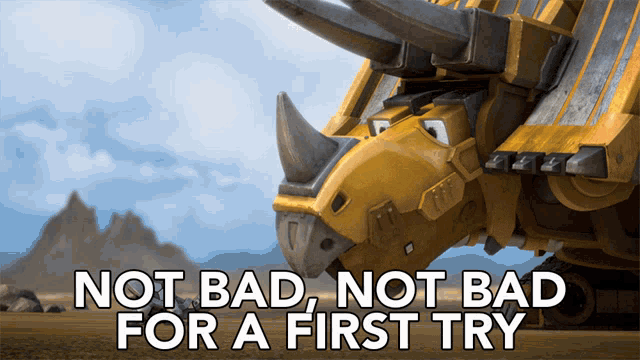 Not Bad Not Bad For A First Try GIF - Not Bad Not Bad For A First Try Dozer GIFs