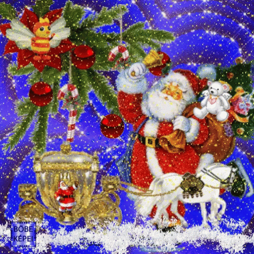 Santa Claus GIF - Santa Claus Snow GIFs