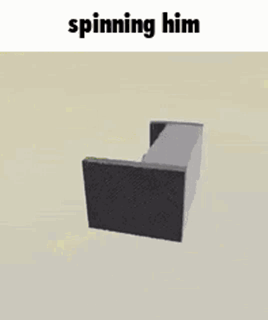 a computer generated image of a box with the words " spinning him " above it