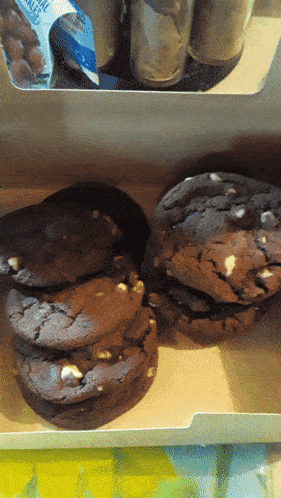 Double Chocolate Peanut Butter Cookies Dessert GIF - Double Chocolate Peanut Butter Cookies Cookies Dessert GIFs