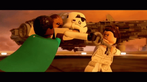 Lego Star Wars Stormtrooper GIF - Lego Star Wars Stormtrooper Leia Organa GIFs