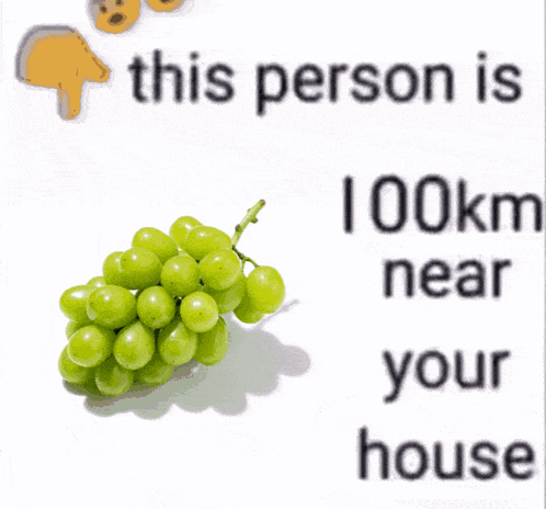 a bunch of green grapes next to a sign that says 41 k near your heart
