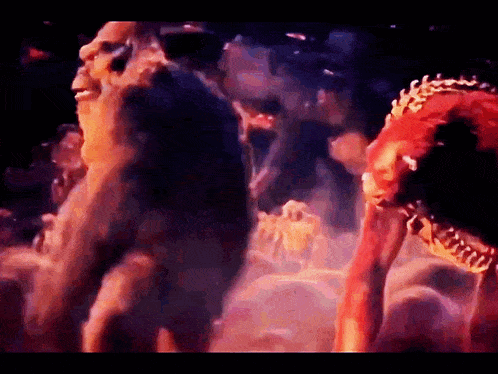 a painting of a monkey and a dragon dancing