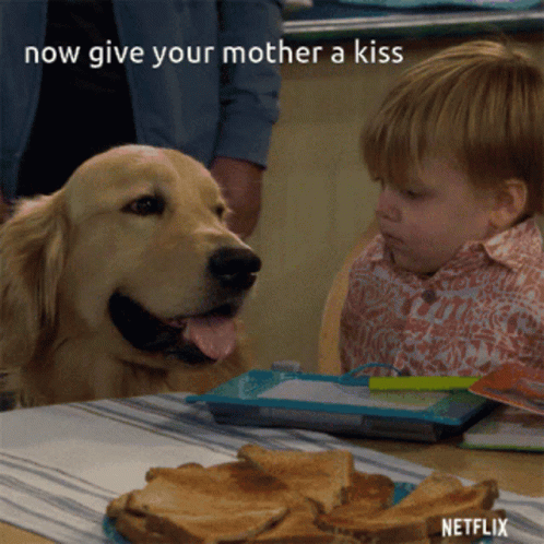 Kiss Mother GIF - Kiss Mother Dog GIFs