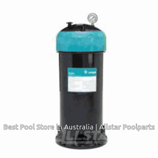 a zodiac expert swimming pool chemical controller is sitting next to a clear container .