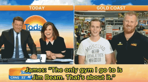 The Today Show The Only Gym I Go To GIF - The Today Show The Only Gym I Go To Jim Beam GIFs
