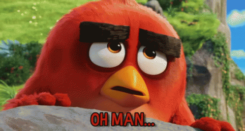 Oh Man GIF - Angry Birds Movie Oh Man Concerned GIFs
