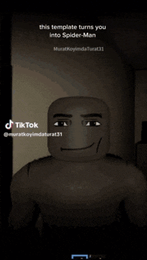 a drawing of a spiderman with a caption that says this template turns you into spider-man