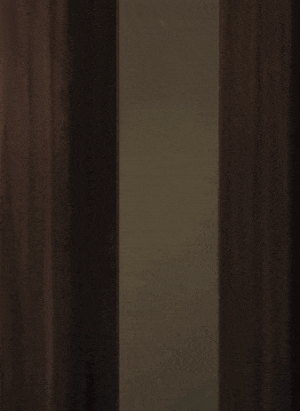 two anime characters are peeking out from behind a curtain