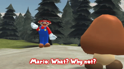 Smg4 Mario GIF - Smg4 Mario What Why Not GIFs