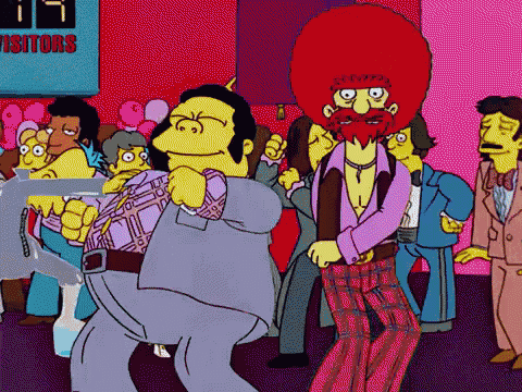 Disco Stu GIF - Disco Stu Simpsons GIFs
