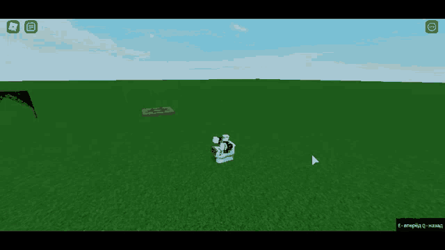 a screenshot of a video game with a white arrow pointing to the bottom right corner