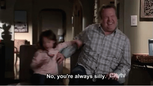 Modern Family Silly GIF - Modern Family Silly Push GIFs