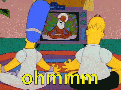 Meditação Ossimpsons Ohm Meditando GIF - Meditation The Simpsons Ohm GIFs