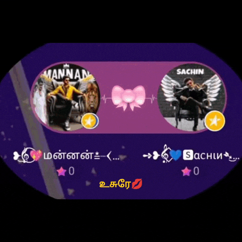 a man sitting on a throne next to another man with the name sachin on it