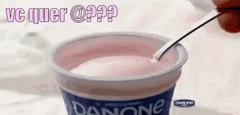 Danone  Danonecremoso Vcquer Colher Rosa GIF - Yogurt GIFs