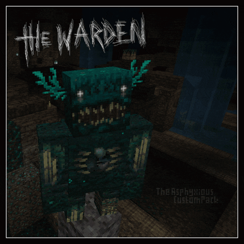 a picture of a monster with the words the warden written on it