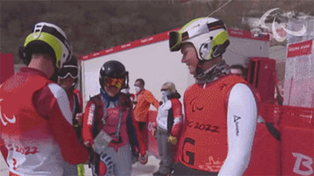 Shake Hands Para Alpine Skiing GIF - Shake Hands Para Alpine Skiing Johannes Aigner GIFs