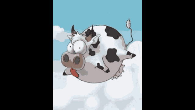 a cartoon cow with the words milkbros on the top