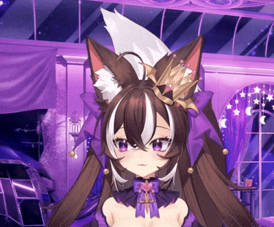 a girl with a crown on her head is wearing a purple outfit