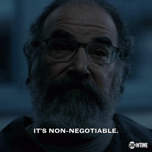Non Negotiable Fixed GIF - Non Negotiable Fixed Not Possible GIFs