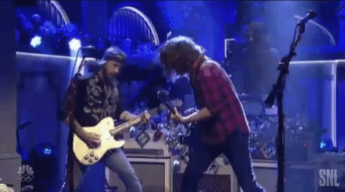 Foo Fighters Playing Guitar GIF - Foo Fighters Playing Guitar Head Bang GIFs