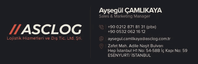 a business card for a sales and marketing manager for asclog