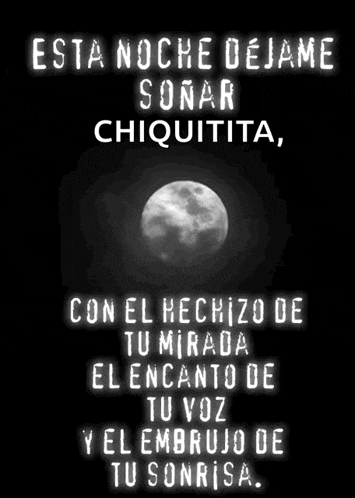 a poster that says esta noche dejame sonar chiquita