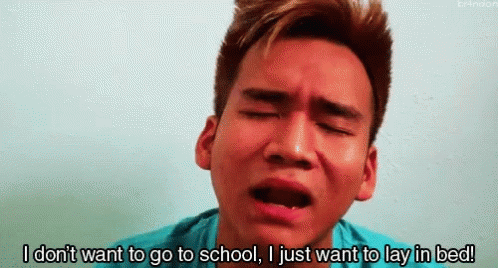 First Day Of School I Dont Want To Go GIF - First Day Of School I Dont Want To Go I Just Want To Lay In Bed GIFs