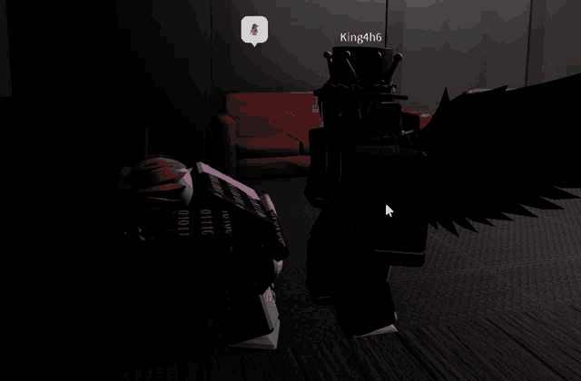 king4h6 is standing in a dark room