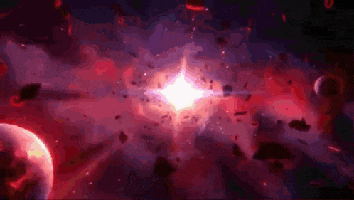 a purple background with a star in the middle