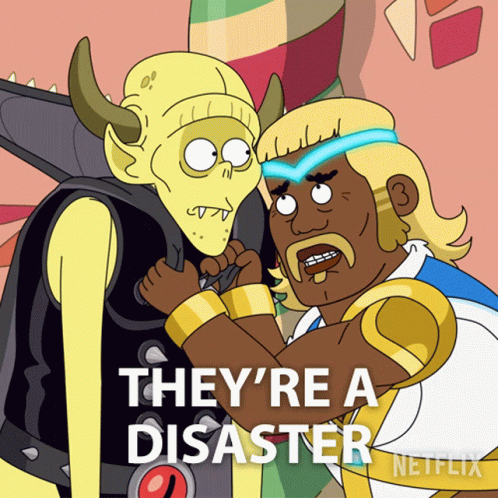 Theyre A Disaster Bazarack GIF - Theyre A Disaster Bazarack Renzo GIFs