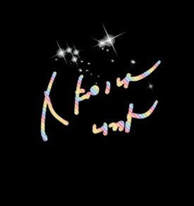 a neon sign that says ' i love you in korean ' on it