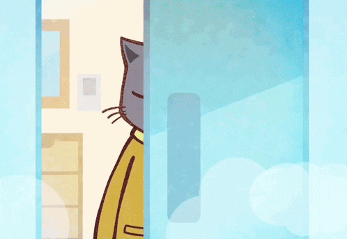a cartoon cat with a name tag that says rosh