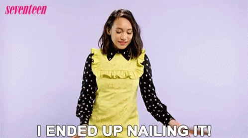 I Ended Up Nailing It Wink GIF - I Ended Up Nailing It Wink I Got It Covered GIFs