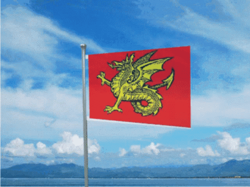 Kingdom Of Wessex Flag Mal Gellert GIF - Kingdom Of Wessex Flag Wessex Flag Mal Gellert GIFs