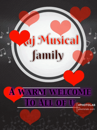 aj musical family a warm welcome to all of u poster