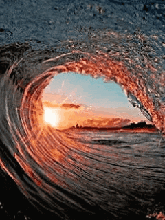 Ride The Wave GIF - Sunset Wave Tunnel GIFs