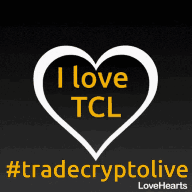 a heart with the words i love tcl written inside of it