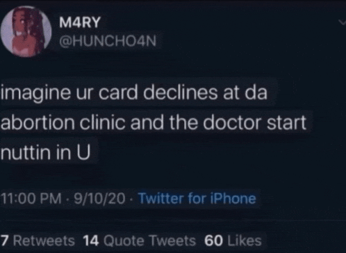 a screenshot of a tweet by m4ry @ huncho4n