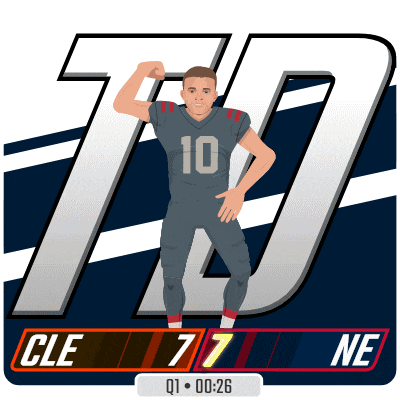 a drawing of a football player with the number 10