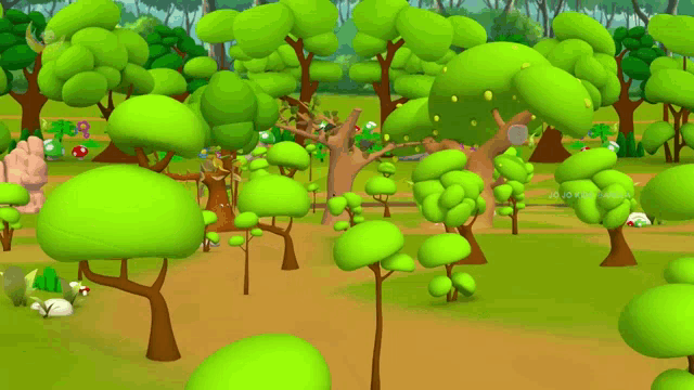 a cartoon of a forest with a watermark that says ' cartoon ' on it