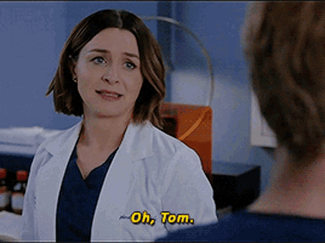 Greys Anatomy Amelia Shepherd GIF - Greys Anatomy Amelia Shepherd Oh Tom GIFs